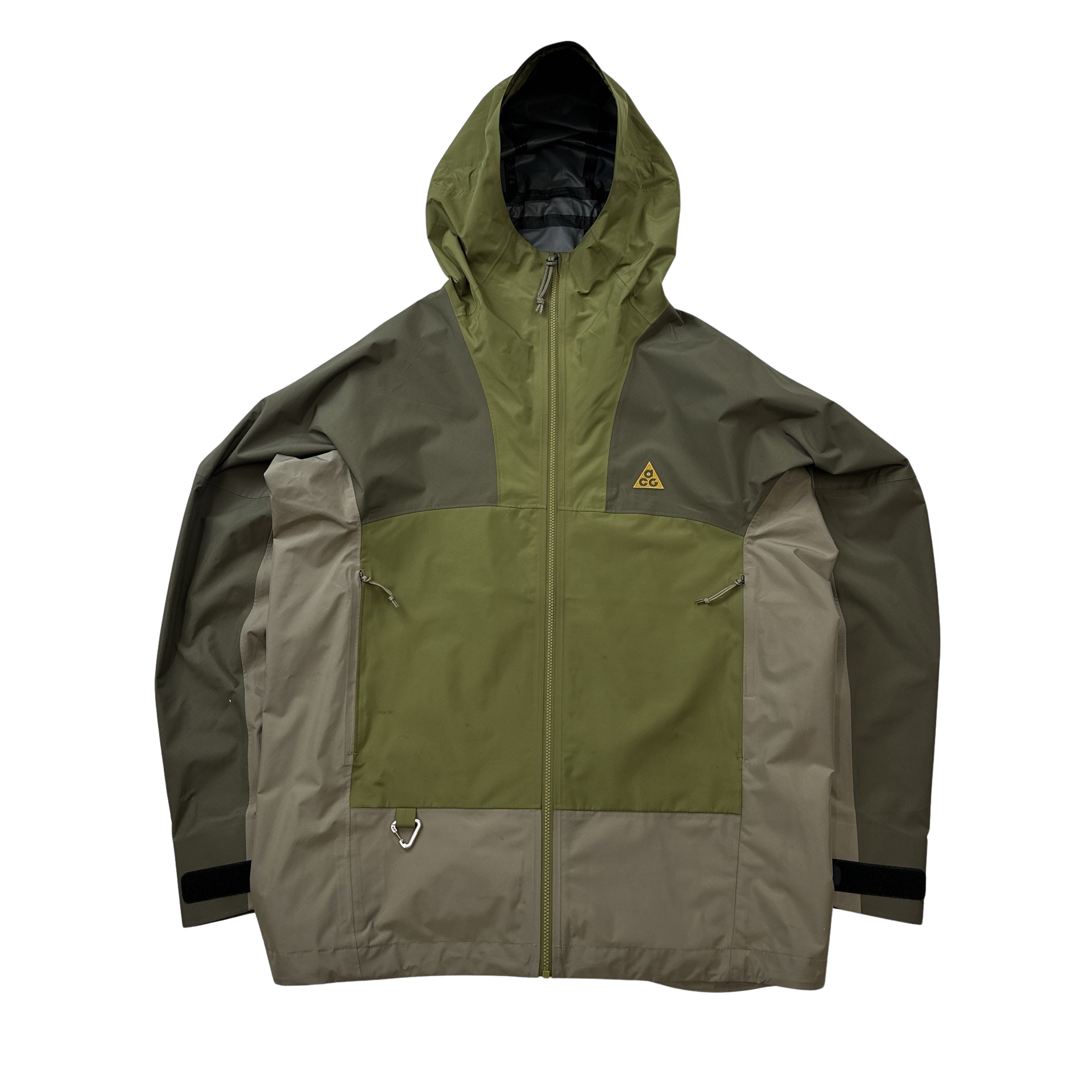 【NIKE ACG】GORE-TEXJACKET カーキ✖️ベージュ Nike ACG Gore-Tex Outdoor hooded track Jacket Interchange Jacket