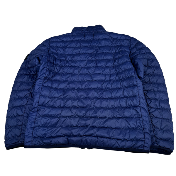 Stone Island 2018 Blue Micro Yarn Down Puffer Overshirt - XL