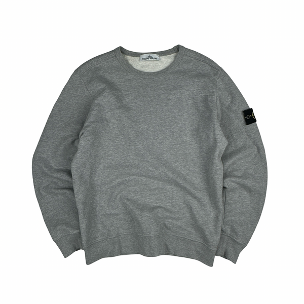 Stone Island Grey Crewneck Sweatshirt - Medium