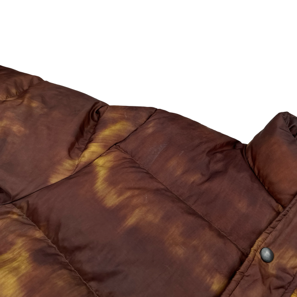 Stussy Tortoise Shell Tie Dye Puffer Jacket - Large