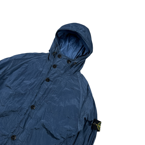 Stone Island 2014 Blue Nylon Metal Shimmer Jacket - Large