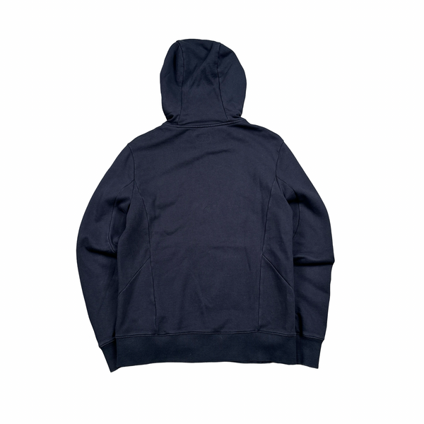 CP Company Navy Cotton Goggle Hoodie - Medium