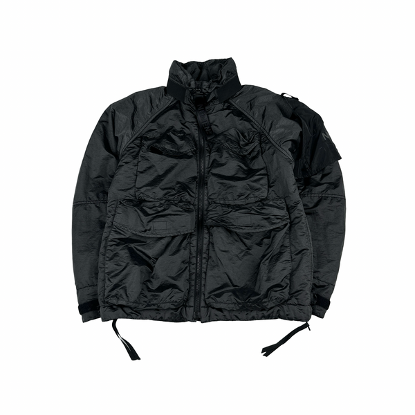 Nemen Nylon Shimmer Dark Grey Shell Multi Pocket Jacket