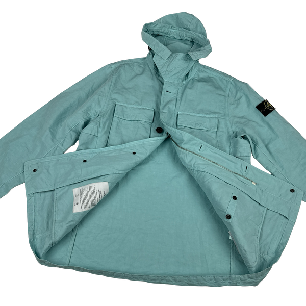 Stone Island 2022 Tela Cotone Lino Flammato TC Jacket - Large