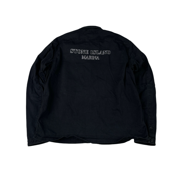 Stone Island 2015 Black Marina Denim Overshirt - XXL