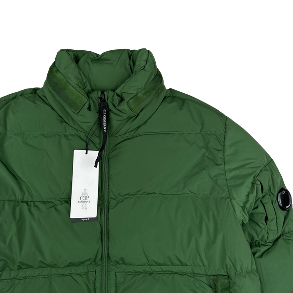 CP Company Green Down Filled Nycra R Puffer Jacket - Small, Medium, Large, XL
