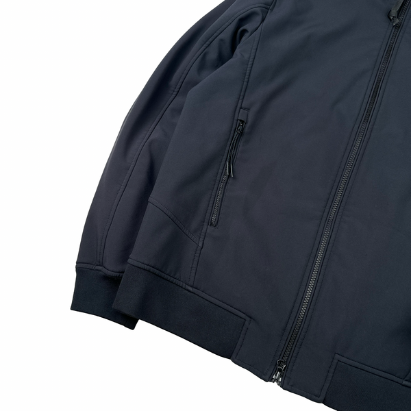 CP Company Navy Soft Shell Zipped Jacket - Large