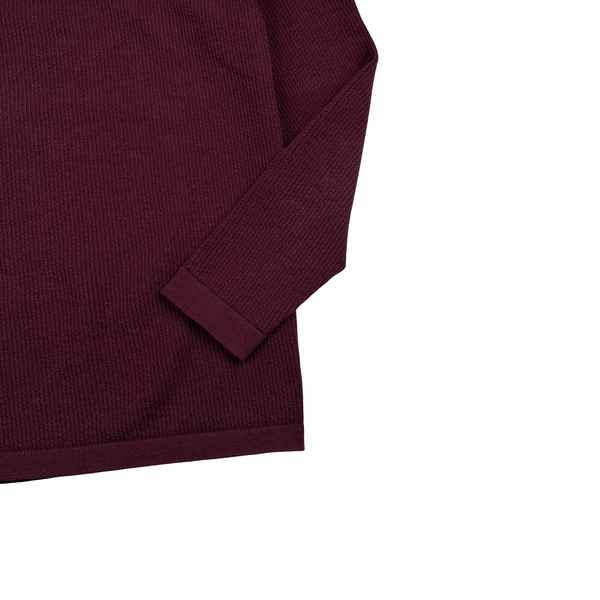 Stone Island 2017 Burgundy Knit Shadow Project Crewneck Jumper - Large
