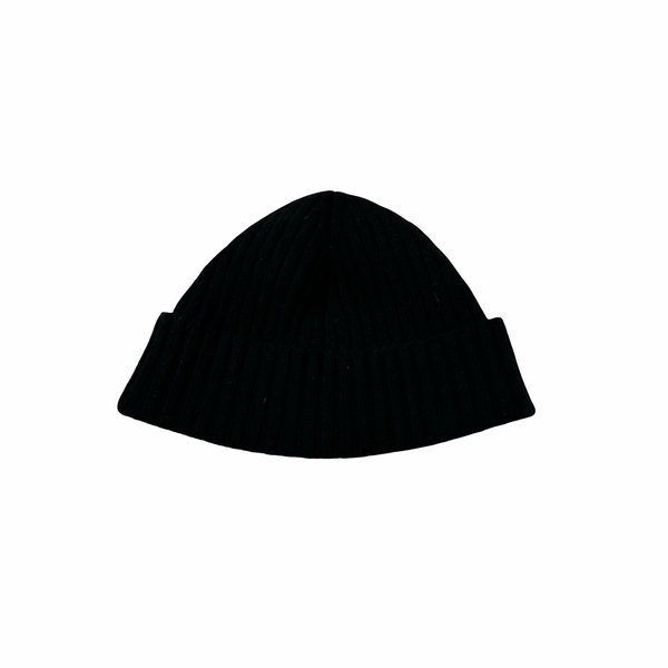 Stone Island 2002 Black Wool Spellout Beanie