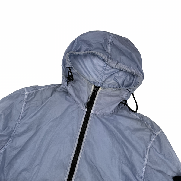 Stone Island Violet Lamy Velour Hooded Jacket - Large