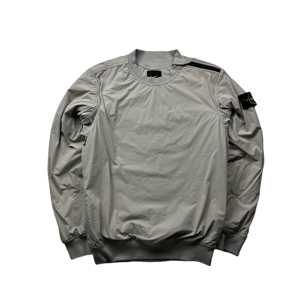 nike club sweatshirt stone