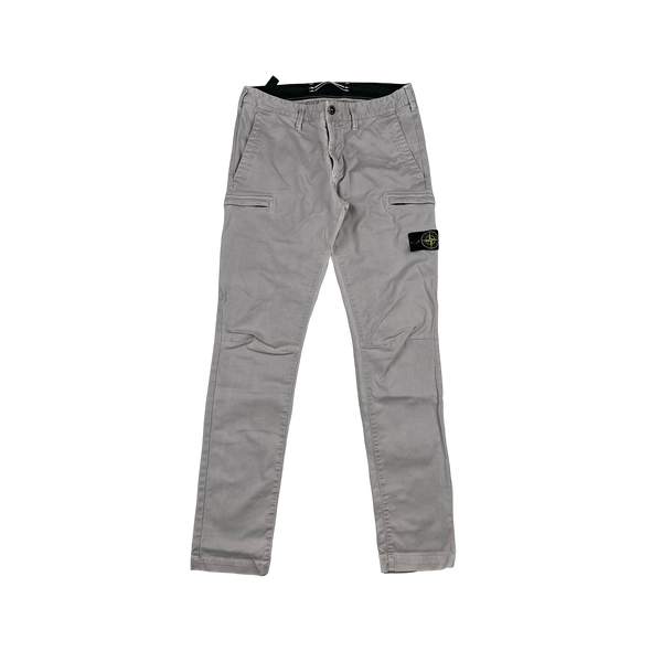 Stone Island 2020 Grey SK Cargo Trousers - 32"