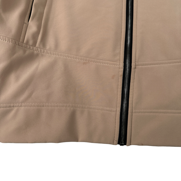 Stone Island 2021 Pale Pink Soft Shell E Dye Hooded Jacket - Small