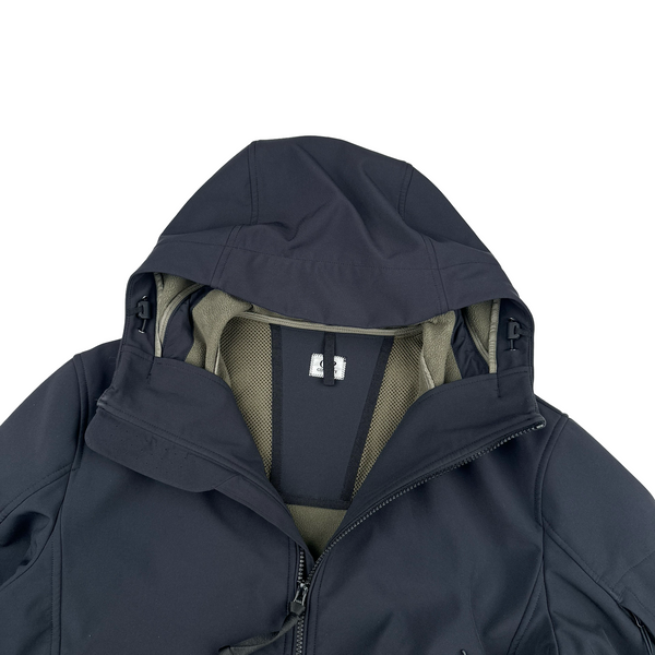 CP Company Navy Soft Shell Zipped Jacket - Large