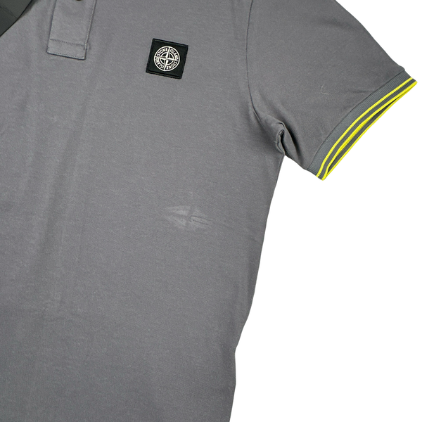 Stone Island 2024 Grey Polo Top - Medium