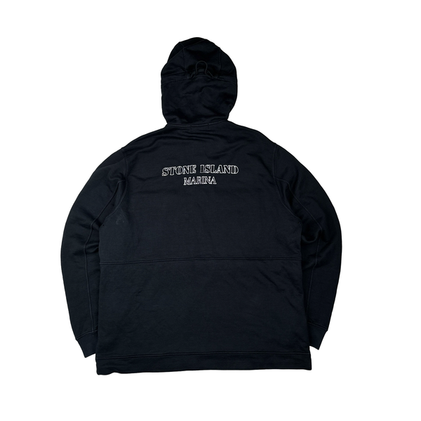 Stone Island Marina Black Cotton Multi Pocket Hoodie Jumper - 3XL