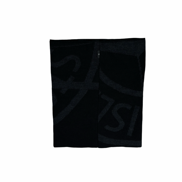 Stone Island Wool Blend Mixed Yarn Graphic Snood Scarf