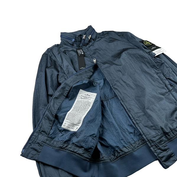 Stone Island 2023 Econyl Blue Regenerated Nylon Metal Jacket - XL