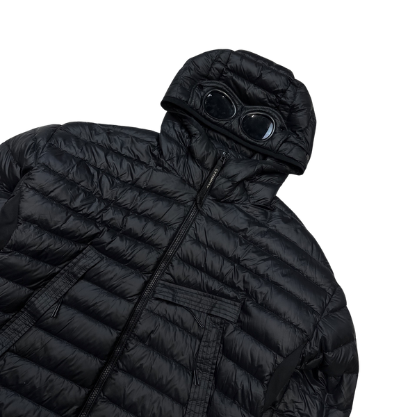 CP Company Black Down Filled DD Shell Goggle Puffer Jacket - Medium