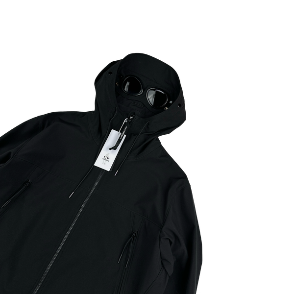 CP Company Black Soft Shell R Goggle Jacket - XL