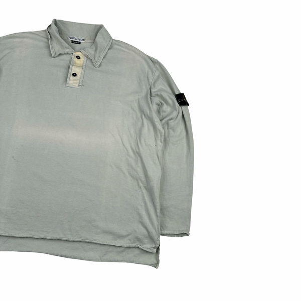 Stone Island 2000 Vintage Cotton Quarter Buttoned Jumper - XXL