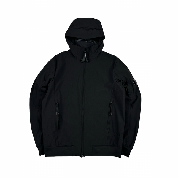 CP Company Black Soft Shell Lens View Jacket - XL