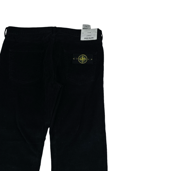 Stone Island 2012 Black Corduroy RE Trousers - 34"