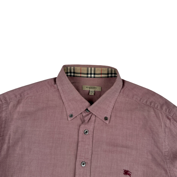 Burberry Pink Button Up Shirt - Large