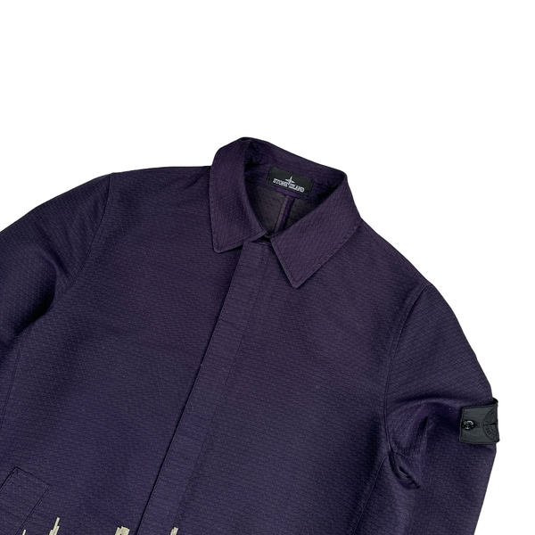Stone Island 2017 Big Loom Jacquard Shadow Project Trench Jacket - Medium