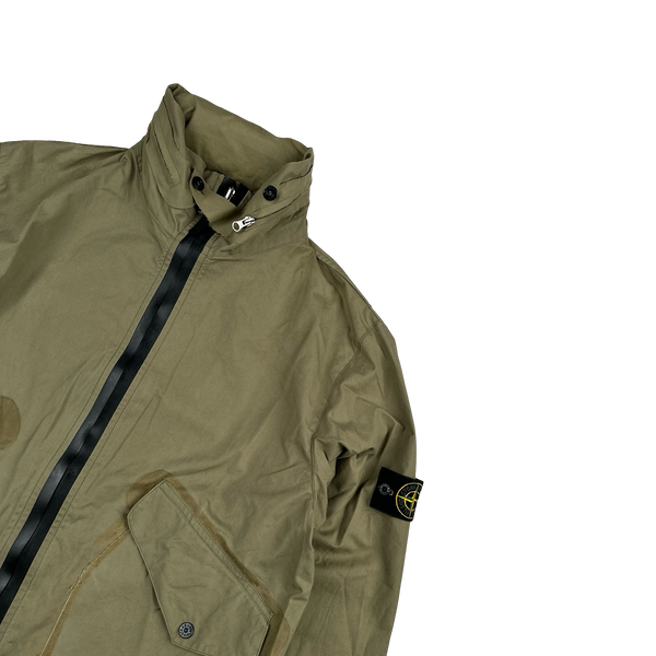 Stone Island 2002 Tan Cotton Zipped Jacket - Large