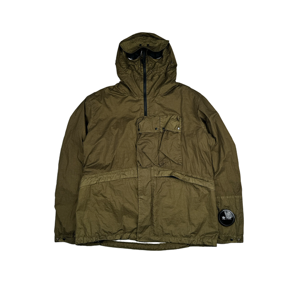 CP Company x Adidas Khaki Explorer Chrome Goggle Jacket - Large