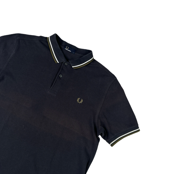 Fred Perry Black Short Sleeve Polo Shirt - Large