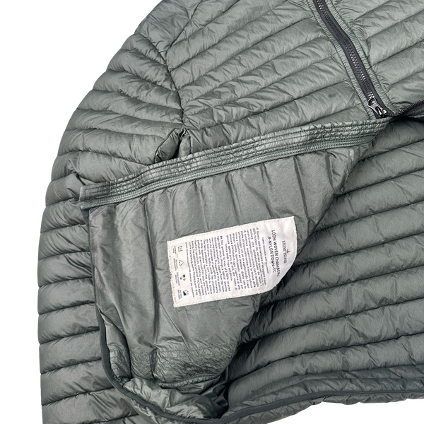 Stone Island 2022 Pine Green Loom Woven Chambers R Nylon Down TC Jacket - XL