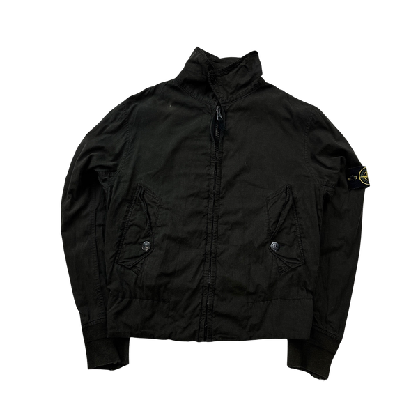 Stone Island Cotton Resin Coated Zipped Jacket - Medium