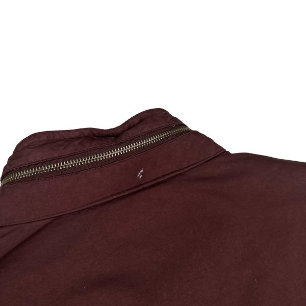 CP Company Burgundy Micro Kei Multi Pocket Field Jacket - Large