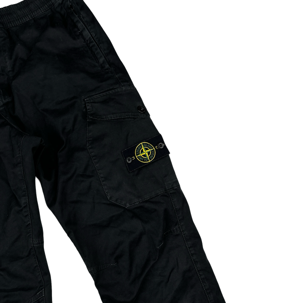 Stone Island 2020 Black RE T Cargo Trousers - 34"