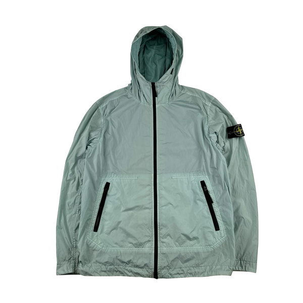 Stone Island 2023 Teal Garment Dyed Crinkle Reps Jacket - Medium