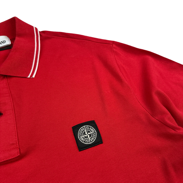 Stone Island 2018 Red Polo Shirt - XL