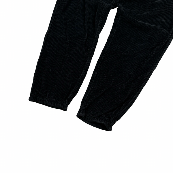 Stone Island Black Regular Fit Corduroy Multi Pocket Trousers - Large