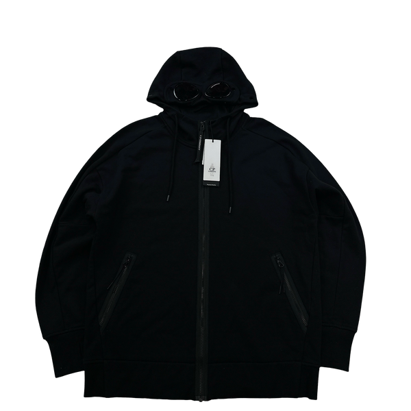 CP Company Black Cotton Goggle Hoodie - XL