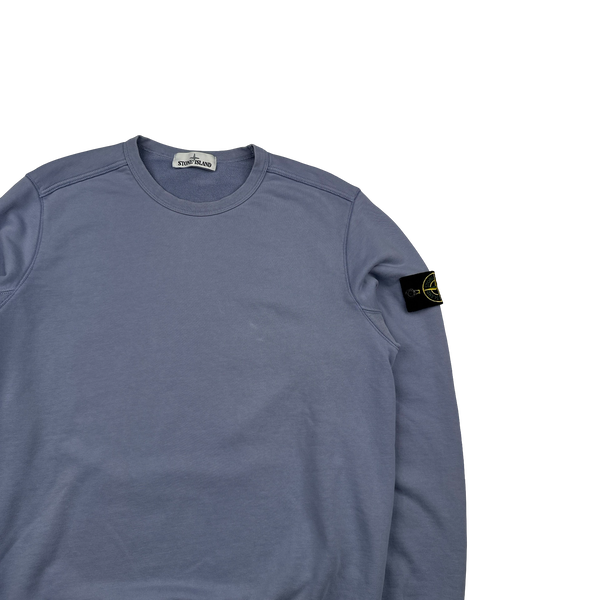Stone Island 2019 Lavender Cotton Crewneck Sweatshirt Jumper - Large