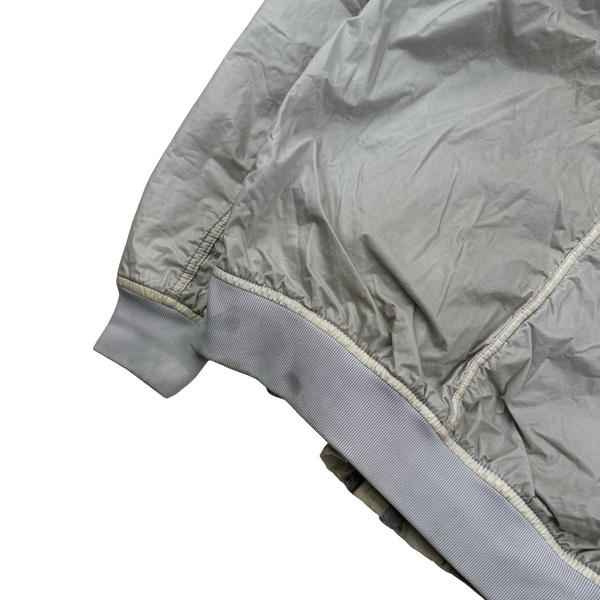 Stone Island 2018 Ice White Lamy Flock Hooded Jacket - Medium