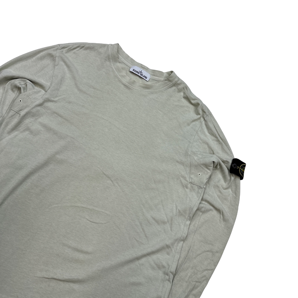 Stone Island Beige 2016 Longsleeve Cotton Top - XL