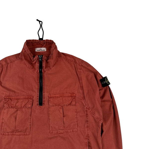 Stone Island 2020 Terracotta Smock Pullover Overshirt - Large