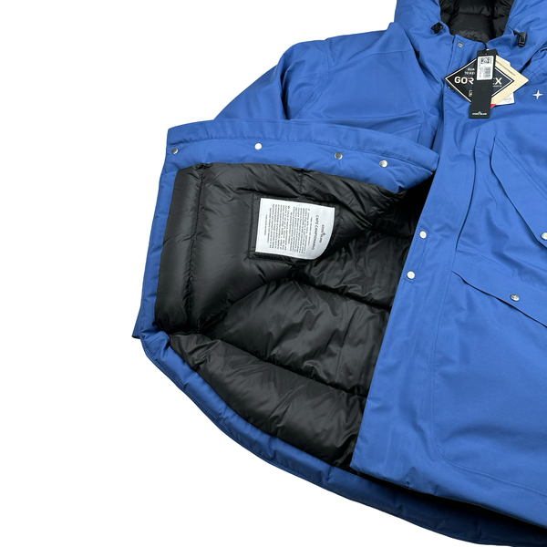 Stone Island 2024 Blue Goretex Capo Campionario Stellina Jacket - Large