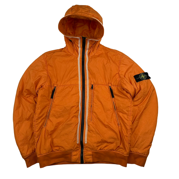 Stone Island 2019 Orange Crinkle Reps NY Jacket - XL