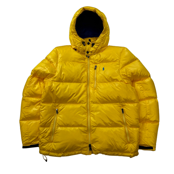 Ralph Lauren Yellow Padded Down Puffer Jacket - Large