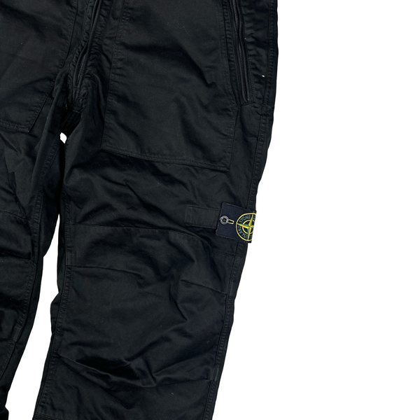 Stone Island 2005 Black Baggy Cargo Trousers - Large
