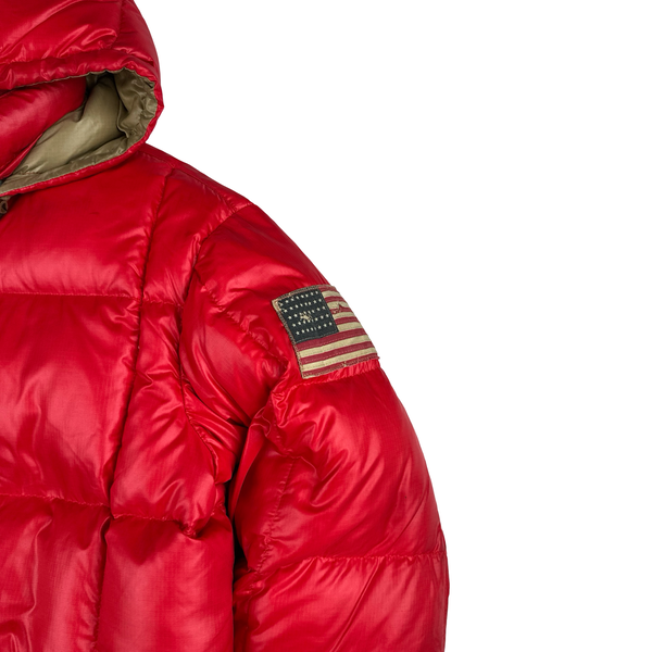 Ralph Lauren Red Down Filled Arctic Jacket - Small