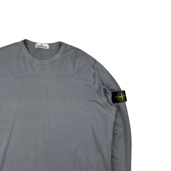 Stone Island 2018 Grey Cotton Lightweight Knit Jumper - 3XL